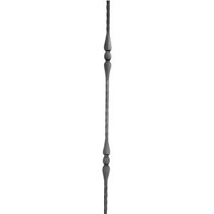 "Modern Design" Zierstab, Vierkantmaterial, kantengehämmert, verschiedene Materialstärken und Höhen
