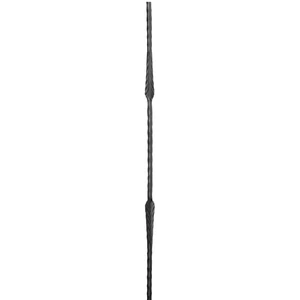 &quot;Modern Design&quot; Zierstab, Vierkantmaterial, kantengehämmert, verschiedene Materialstärken und Höhen