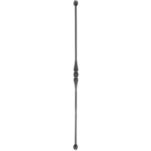 &quot;Modern Design&quot; Zaunstab mit Zaunspitzen, Vierkantmaterial, glatt, verschiedene Materialstärken