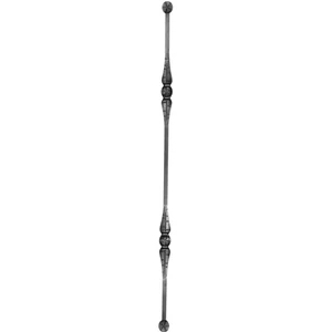 &quot;Modern Design&quot; Zaunstab mit Zaunspitzen, Vierkantmaterial, glatt, verschiedene Materialstärken