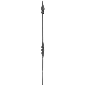 &quot;Modern Design&quot; Zaunstab mit Zaunspitze, Vierkantmaterial, glatt, verschiedene Materialstärken