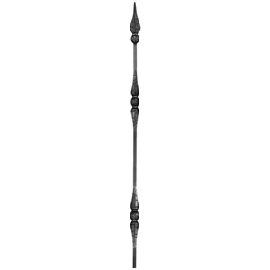 &quot;Modern Design&quot; Zaunstab mit Zaunspitze, Vierkantmaterial, glatt, verschiedene Materialstärken