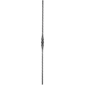 "Modern Design" Zierstab, Vierkantmaterial, kantengehämmert, verschiedene Materialstärken und Höhen