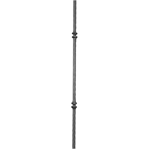 "Modern Design" Zierstab, Vierkantmaterial, kantengehämmert, verschiedene Materialstärken und Höhen
