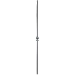 "Modern Design" Zaunstab mit Zaunspitze, Vierkantmaterial, glatt, verschiedene Materialstärken und Höhen