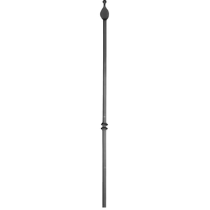 "Modern Design" Zaunstab mit Zaunspitze, verschiedene Materialstärken und Höhen