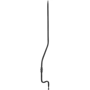 Bauchstab, geschmiedet, Vierkantmaterial, glatt, verschiedene Materialstärken und Höhen