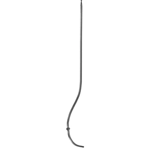 Bauchstab, geschmiedet, Vierkantmaterial, glatt, verschiedene Materialstärken und Höhen