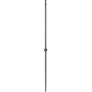 "Modern Design" Zaunstab mit Zaunspitze, Vierkantmaterial, glatt, verschiedene Materialstärken und Höhen