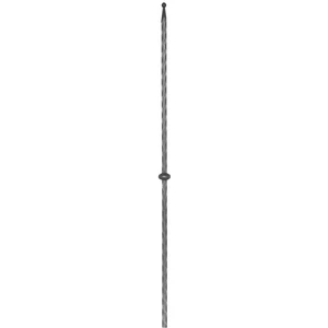 "Modern Design" Zaunstab mit Zaunspitze, Vierkantmaterial, kantengehämmert, verschiedene Materialstärken und Höhen