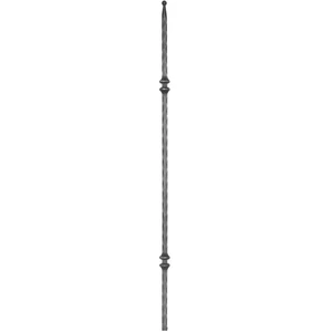 "Modern Design" Zaunstab mit Zaunspitze, Vierkantmaterial, kantengehämmert, verschiedene Materialstärken und Höhen