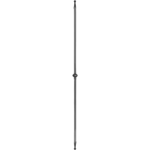 "Modern Design" Zaunstab mit Zaunspitzen beidseitig, Vierkantmaterial, glatt, verschiedene Materialstärke und Höhen