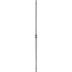 "Modern Design" Zaunstab mit Zaunspitzen beidseitig, Vierkantmaterial, glatt, verschiedene Materialstärke und Höhen