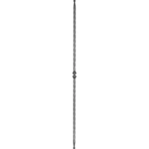 "Modern Design" Zaunstab mit Zaunspitzen beidseitig, Vierkantmaterial, kantengehämmert, verschiedene Materialstärke und Höhen