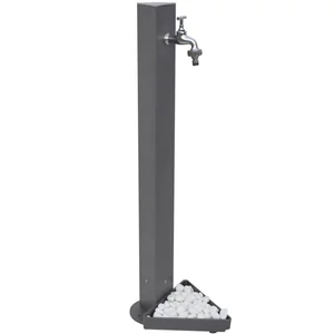 gartenbrunnen, standbrunnen, antik, mit wasserhahn