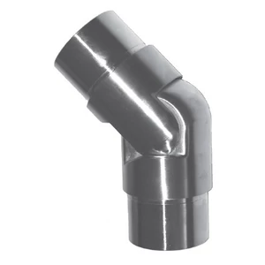 Eckbogen mit Gelenk, Edelstahl (AISI 316 - V4A)