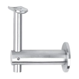 Handlaufhalter für Rund-und Vierkantrohr, anbaubar an Vierkantrohr, höhenverstellbar, Edelstahl (AISI 304 - V2A), verschiedene Größen