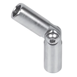 Stabverbinder mit Gelenk, Edelstahl (AISI 304 - V2A), verschiedene Größen