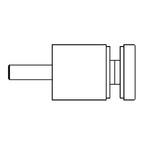 Punkthalter für Glas, lang, Anschluß flach, Edelstahl (AISI 304 - V2A), verschiedene Größen