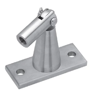 Zugstangenhalter, für Wandmontage, rechteckig , Edelstahl (AISI 304 - V2A)