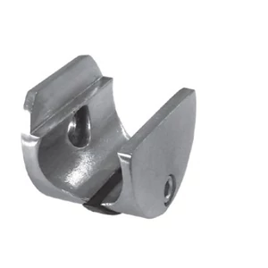 Halter für Rundrohr, Wandstück, Edelstahl (AISI 304 - V2A)