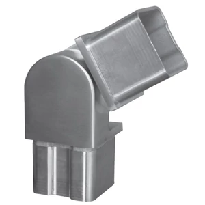 Eckbogen mit Gelenk, Edelstahl (AISI 304 - V2A)