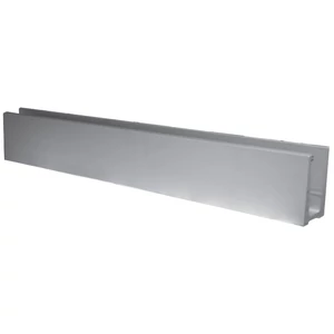 Unteres Glasleistenprofil aus Aluminium, Befestigung am Boden