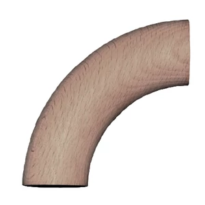 Eckbogen 90° Eichenholz
