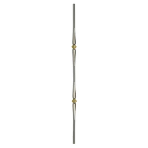 Zierstab, Edelstahl (AISI 304 - V2A), verschiedene Größen, Buchse in Kupfer