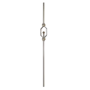 Zierstab, Edelstahl (AISI 304 - V2A), Dekor in Kupfer