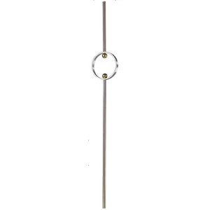 Zierstab, Edelstahl (AISI 304 - V2A), verschiedene Größen, Dekor in Kupfer