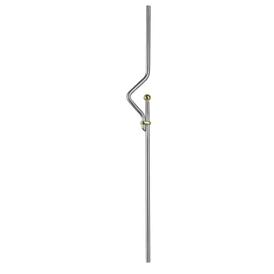 Zierstab, Edelstahl (AISI 304 - V2A), Dekor aus Kupfer