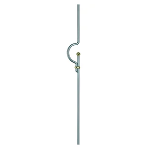 Zierstab, Edelstahl (AISI 304 - V2A), Dekor in Kupfer