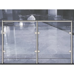 Edelstahl Glasgeländer mit Drahtseil