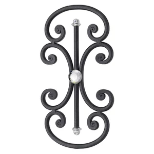 Ornament, handgeschmiedet, mit 4 Swarovski Kristallen