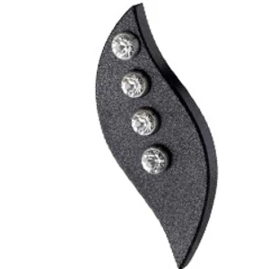 Zierblatt mit Swarovski Kristall Dekor