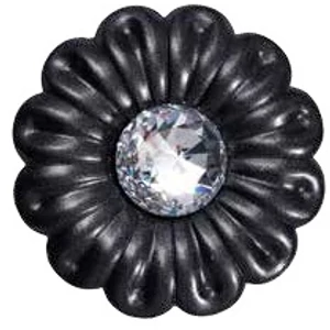 Zierrosette mit Swarovski Kristall Dekor