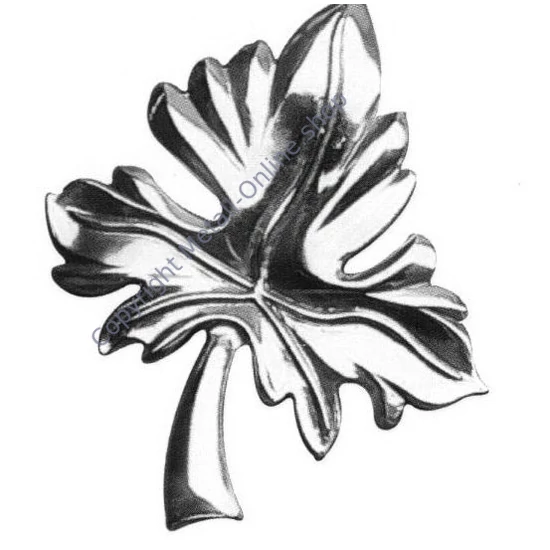 Zierblatt aus Edelstahl