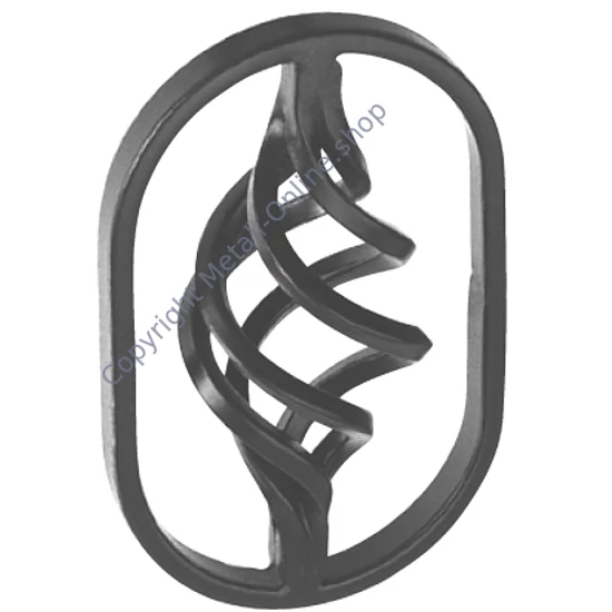 Ovalring mit Zwirbel