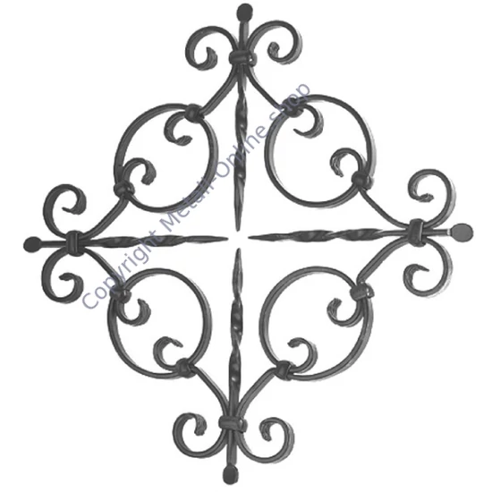 Ornament, klassisch, verschiedene Materialstärken