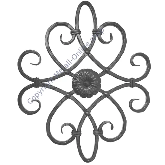 Ornament, klassisch, vernietet, kantengehämmert, verschiedene Materialstärken