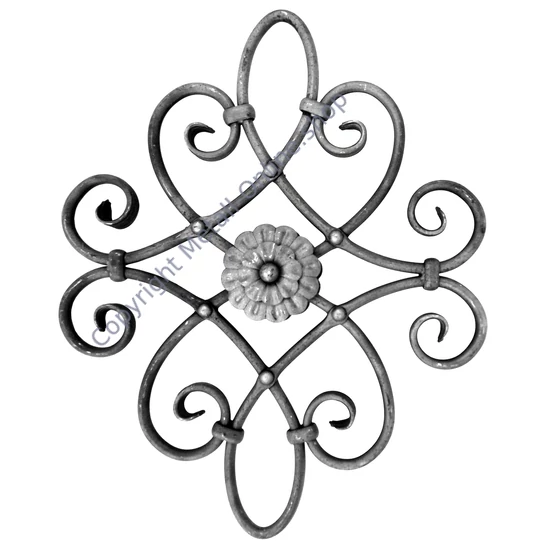 Ornament, klassisch, vernietet, glatt, verschiedene Materialstärken
