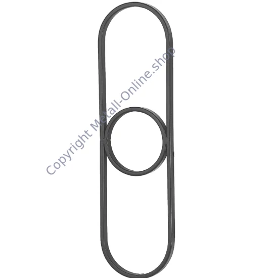 Ovalring, Flachmaterial, glatt