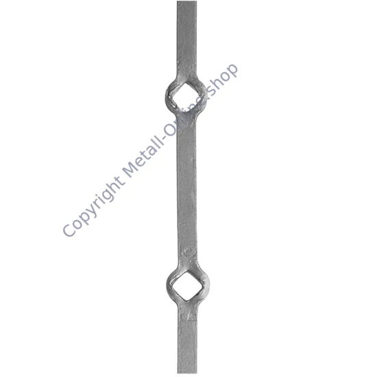 Vierkantstahl, Diamant gelocht, verschiedene Lochgrößen