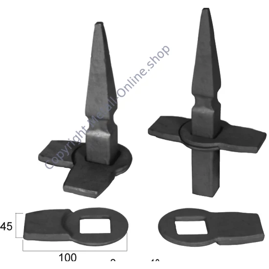 Flachstahl, Vierkantloch