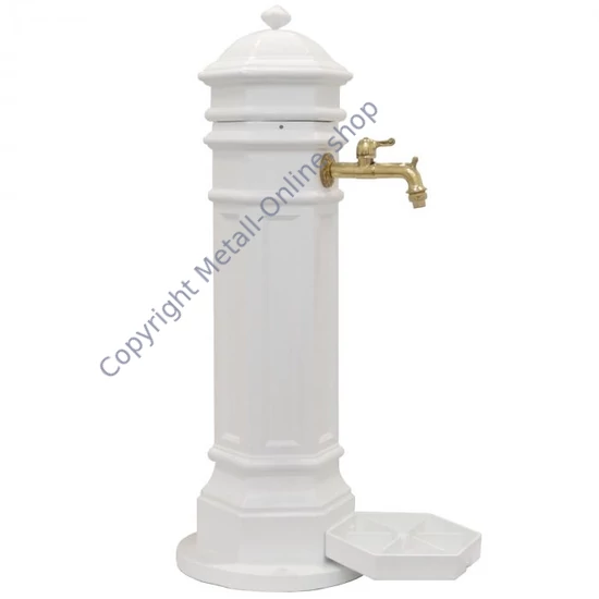 gartenbrunnen, standbrunnen, antik, mit wasserhahn