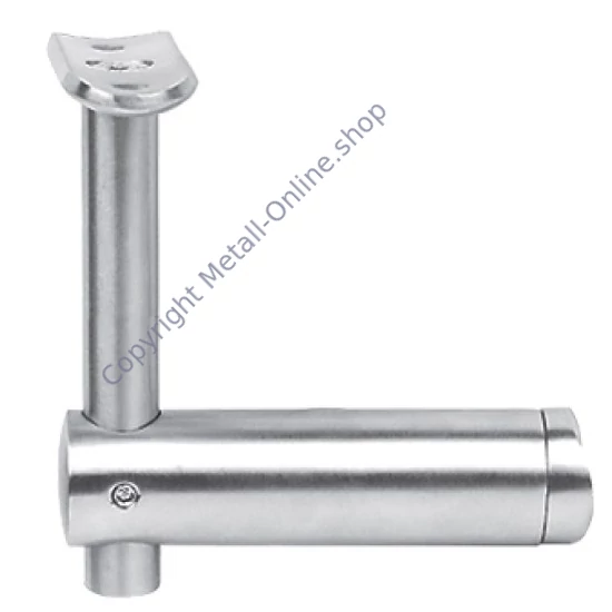 Handlaufhalter für Rundrohr, anbaubar an Rundrohr, höhenverstellbar, Edelstahl (AISI 304 - V2A), verschiedene Größen