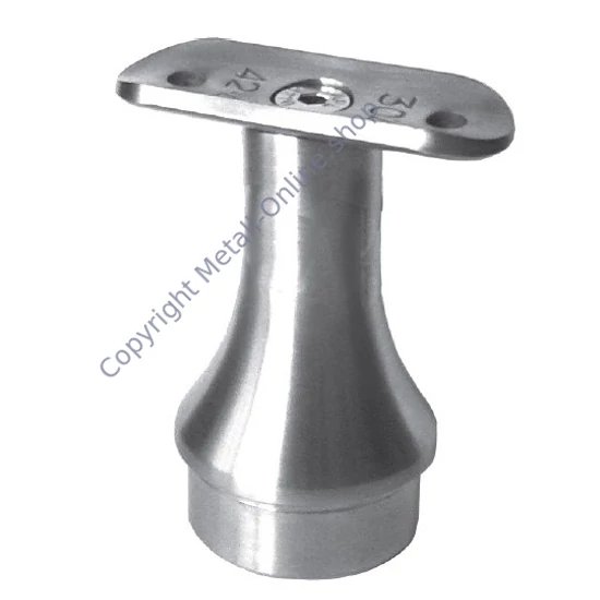 Handlaufstütze rund, für Rundrohr, Edelstahl (AISI 304 - V2A), verschiedene Größen