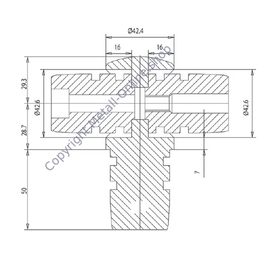 T-Verbinder, Edelstahl (AISI 304 - V2A)