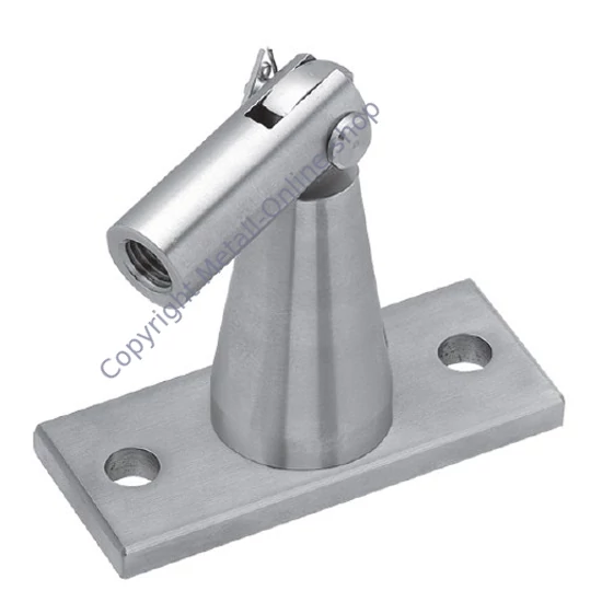 Zugstangenhalter, für Wandmontage, rechteckig , Edelstahl (AISI 304 - V2A)